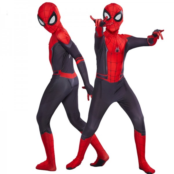 Kids Boys Spiderman Far From Home Suit Costumes Cospaly Onesie Suits