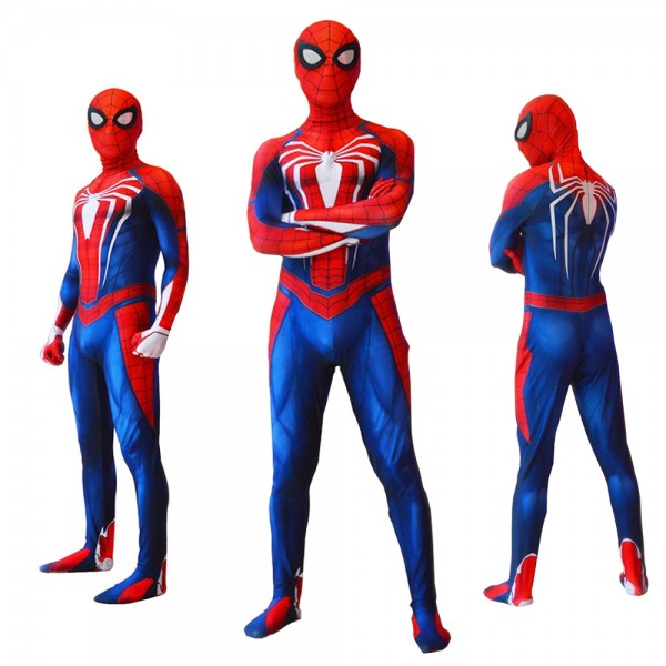 Spider Man Ps4 Advanced Suits for Kids & Adult Halloween Cosplay Costumes Spandex Zentai 