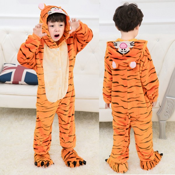 Tigger Kids Animal Onesie Pajamas Cute Costume