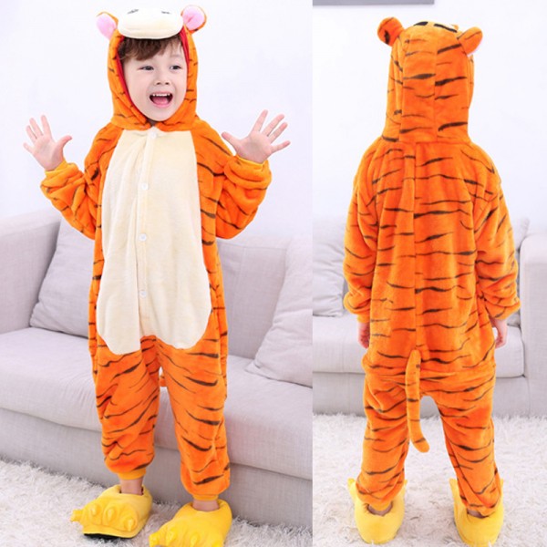 Tigger Kids Animal Onesie Pajamas Winnie the Pooh Cute Costume