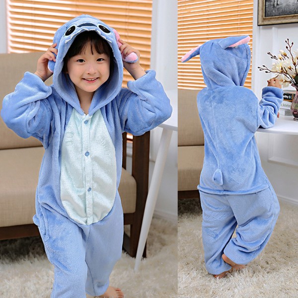 Stitch Kids Animal Onesie Pajamas Cosplay Cute Costume