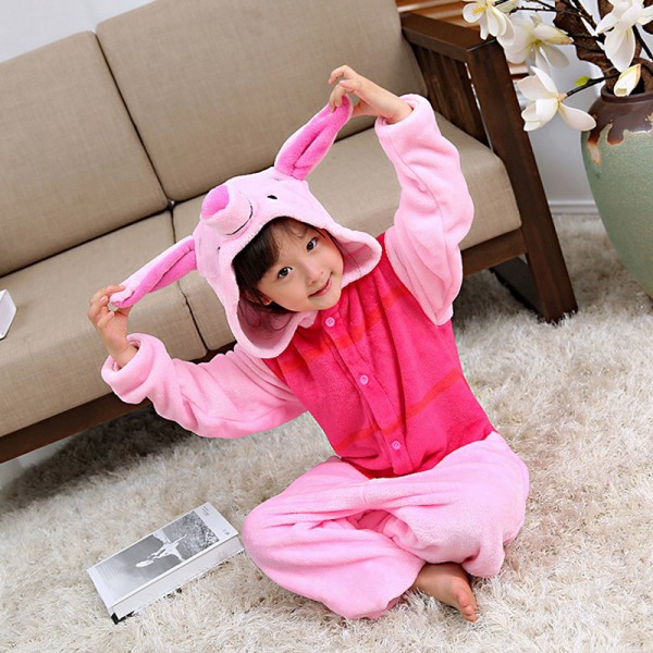 Piglet Kids Animal Onesie Pajamas Winnie the Pooh Cute Costume