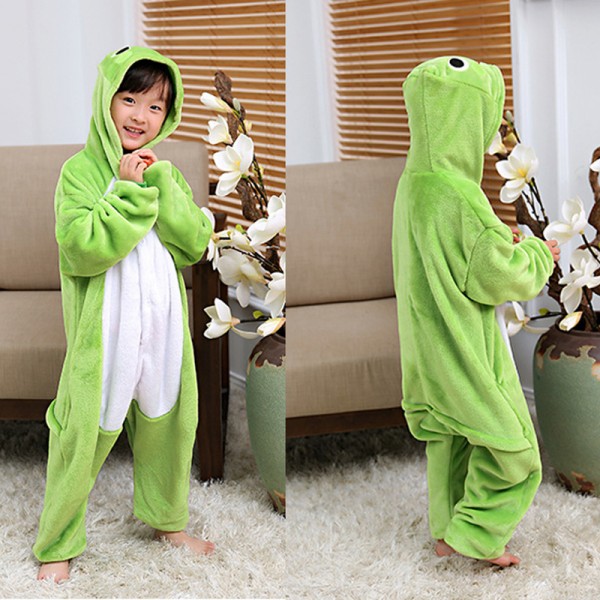 Frog Kids Animal Onesie Pajamas Anime Cute Costume