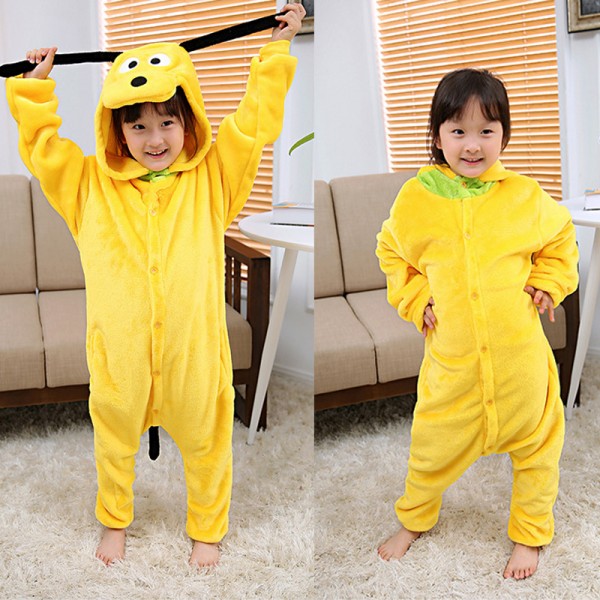 Pluto Dog Kids Animal Onesie Pajamas Cosplay Cute Costume