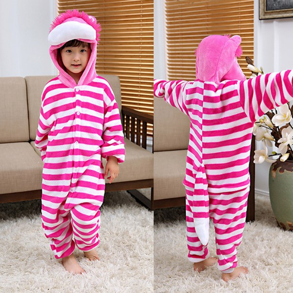 Cheshire Cat Kids Animal Onesie Pajamas Cosplay Cute Costume