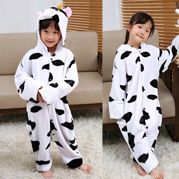 Cow Kids Animal Onesie Pajamas Anime Cute Costume