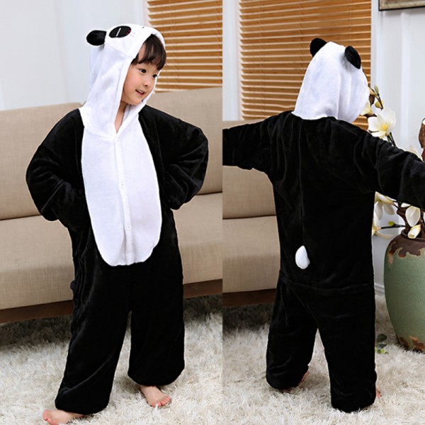 Shy Panda Kids Animal Onesie Pajamas Anime Cute Costume