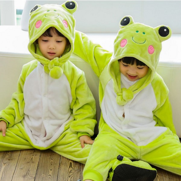 Frog Kids Animal Onesie Pajamas Cute Costume
