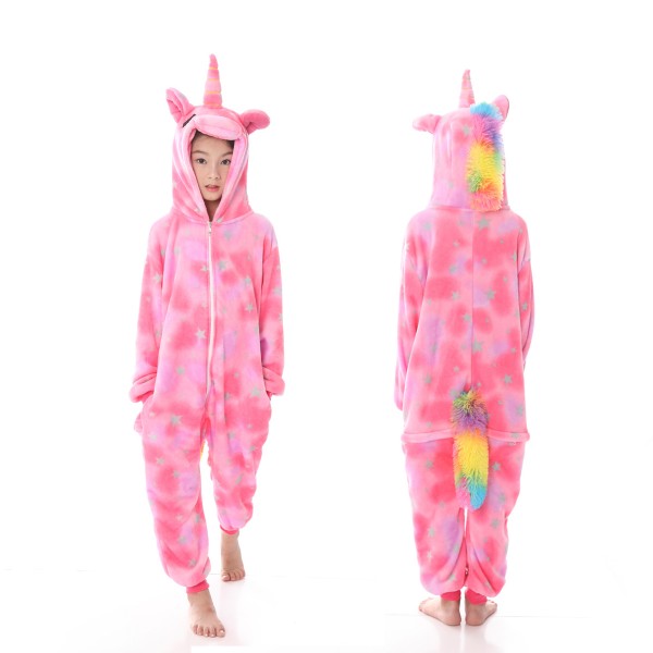 Pink Star Unicorn Onesie Pajamas Animal Onesies for Kids