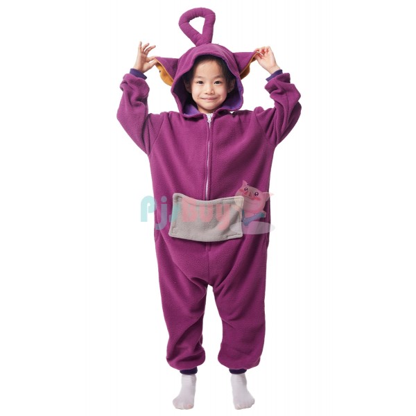 Kids Purple Teletubbies Costume Cute Easy Halloween Tinky Winky Cosplay Idea