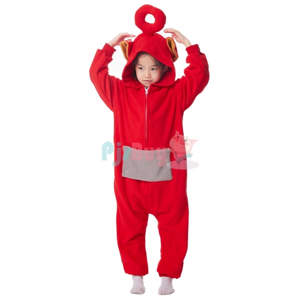 Kids Red Teletubbies Costume Cute Easy Halloween Po Cosplay Idea