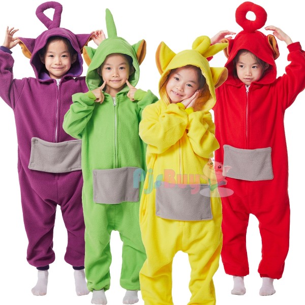 Kids Teletubbies Costume Cute Onesie Pajamas Halloween Party Idea