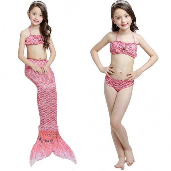 Pink Mermaid Tails For Girls Sale Kids Swimmable Mermaid Tail Bikini Costume