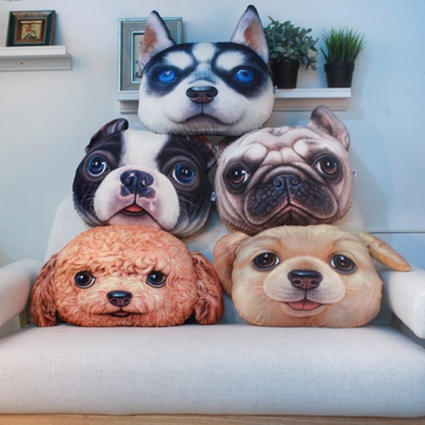 Cute Dog Animal Pillow 3d Cartoon Pillow