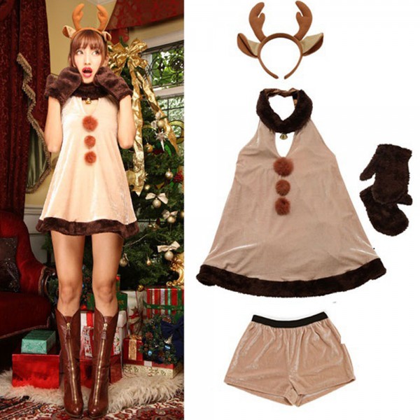 Reindeer Costume Womens Christmas Costumes Dress