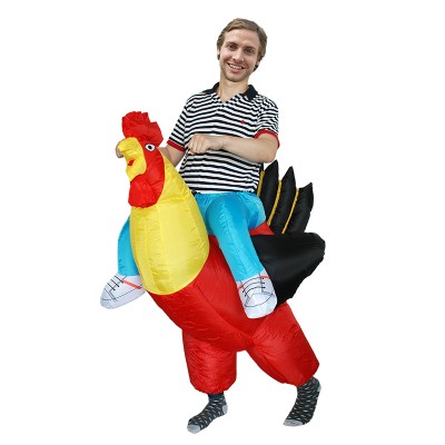 Inflatable Chicken Costume Blow Up Costumes Halloween Funny Suit For Adult