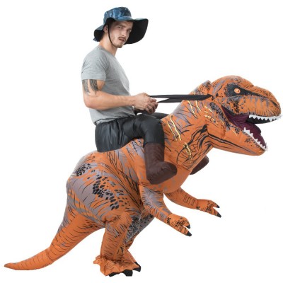 Inflatable Dinosaur Costume Blow Up Dinosaur Costumes Halloween Funny Suit For Adult
