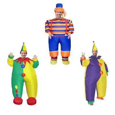 Blow Up Inflatable Clown Costumes Festival Party Funny Suit for Adult