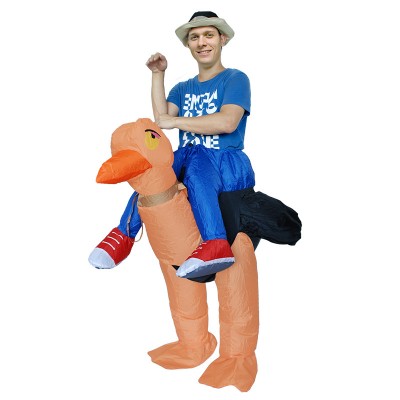 Inflatable Ostrich Blow Up Costumes Halloween Animal Funny Suit for Adult
