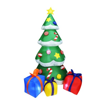 Christmas Inflatables Blow Up Christmas Tree With Led Light