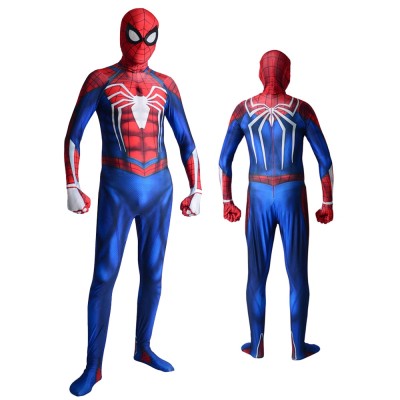 Ps4 Advanced Spider Man Suit Spiderman Cosplay Costumes Spandex Zentai for Adult