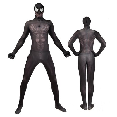 Black Venom Spiderman Cosutme Adult & Kids Cosplay Spandex Suit Zentai