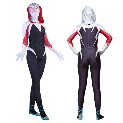 Toddler & Womens Spider Girl Gwen Stacy Costume Halloween Spiderman Girl Costume Kids