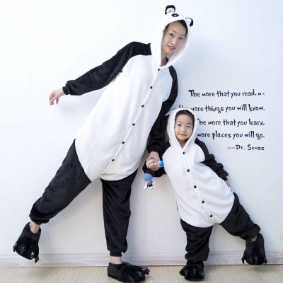 Happy Panda Adult & Kids Animal Onesie Pajamas Costume