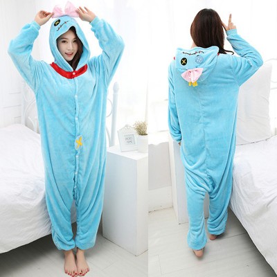 Scrump the Doll Adult Animal Onesie Pajamas Lilo & Stitch Costume
