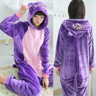 Luna Cat Adult Animal Onesie Pajamas Anime Costume