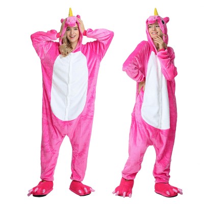 Rose Unicorn Adult Animal Onesie Pajamas Costume
