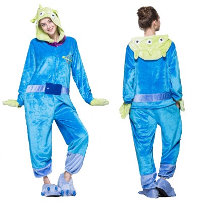 Three-eyed Monster Adult Animal Onesie Pajamas Costume