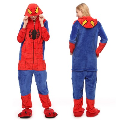 Spiderman Womens & Mens Animal Onesie Pajamas Costume