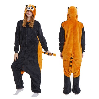 Red Panda Womens & Mens Animal Onesie Pajamas Costume