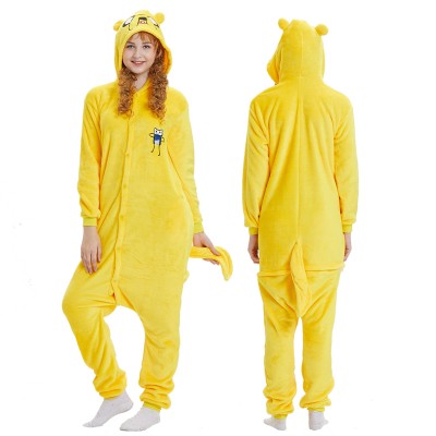 Jake Dog Adult Animal Onesie Pajamas Adventure Time Costume