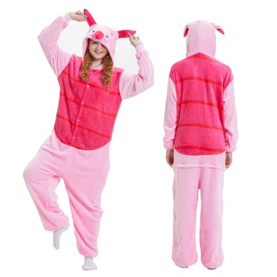 Piglet Adult Animal Onesie Pajamas Winnie the Pooh Costume