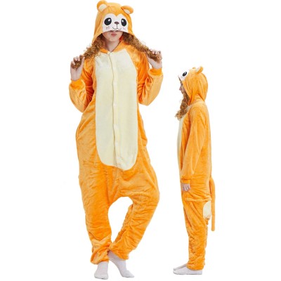 Golden Monkey Adult Animal Onesie Pajamas Costume