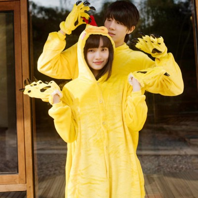 Yellow Chicken Adult Animal Onesie Pajamas Costume