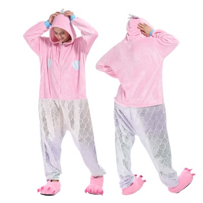 Mermaid Onesie Pajamas Costumes Adult Animal Onesies Zip up