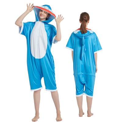 Shark Onesie Pajamas Short Sleeve