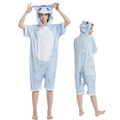 Cat Onesie Pajamas Short Sleeve
