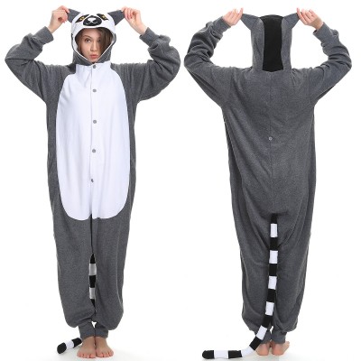Lemur Onesie Pajamas Adult Animal Onesies