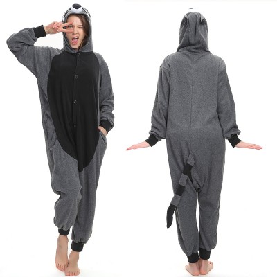 Raccoon Onesie Pajamas Adult Animal Onesies