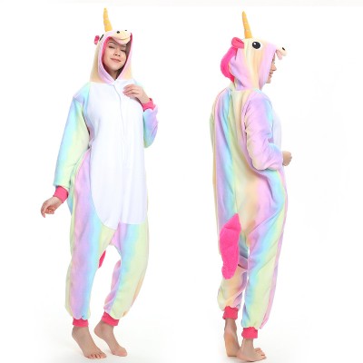 Rainbow Unicorn Onesie Pajamas Adult Animal Onesies