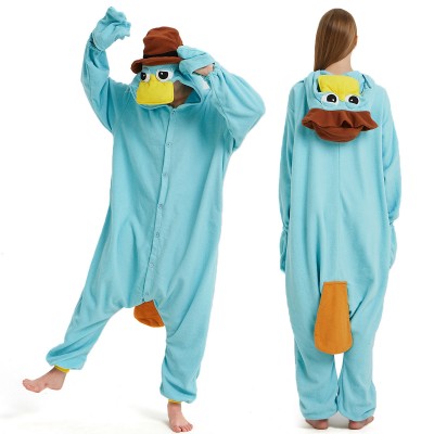 Blue Duck Onesie Pajamas Adult Animal Onesies