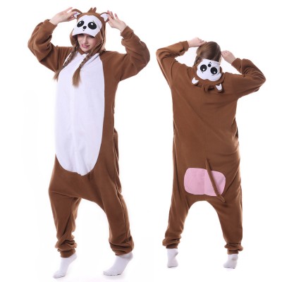 Monkey Onesie Pajamas for Adult Animal Onesies Cosplay Halloween Costumes