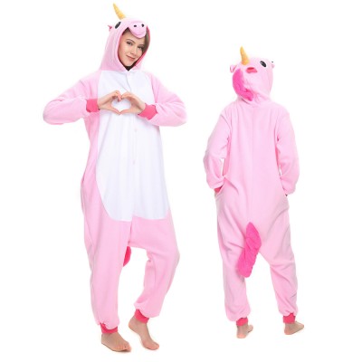 Pink Unicorn Onesie Pajamas for Adult Animal Onesies Cosplay Halloween Costumes