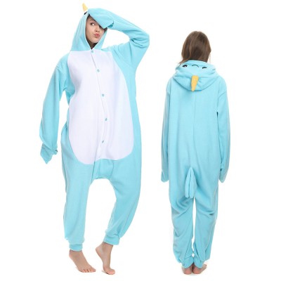 Narwhal Onesie Pajamas for Adult Animal Onesies Cosplay Halloween Costumes