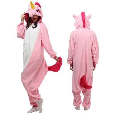 Pink Unicorn Onesie Pajamas for Adult Animal Onesies Cosplay Halloween Costumes