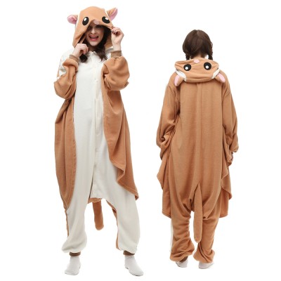 Flying Squirrel Onesie Pajamas for Adult Animal Onesies Cosplay Halloween Costumes
